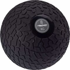 Avento Piłka slam ball z teksturowaną powierzchnią, 8 kg, czarna