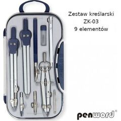 Penword Zestaw kreślarski PENWORD ZK-03 9 elementów Penword TARGI