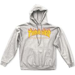 Thrasher Bluza męska z kapturem Thrasher Hood Flame Gre M
