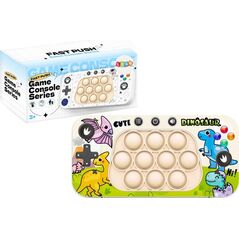 LeanToys Gra Zręcznościowa Konsola Pop It 4 Tryby Gry Dinozaury