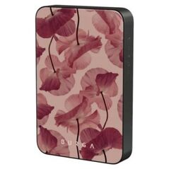 Burga Gunmetal Magnetic Powerbank - magnetyczny powerbank 5000 mAh kompatybilny z MagSafe, kabel USB-C - USB-C w zestawie (tender kiss)