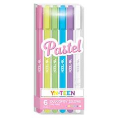 Interdruk N-DŁUGOPISY ŻELOWE 6SZT. PASTEL YN TEEN Interdruk TARGI