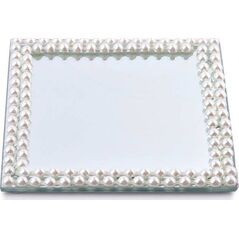Affek Design MARGOT PEARL Podstawka art.dekoracyjny 15x15xh1cm