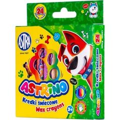 Astra TARGI Kredki świecowe Astrino 24 kolory 8mm Astra TARGI