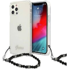 Guess Guess GUHCP12LKPSBK iPhone 12 Pro Max 6,7" Transparent hardcase Black Pearl