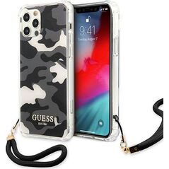 Guess Guess GUHCP12MKSARBK iPhone 12/12 Pro 6,1" czarny/black hardcase Camo Collection