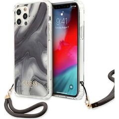 Guess Guess GUHCP12LKSMAGR iPhone 12 Pro Max 6,7" szary/grey hardcase Marble Collection