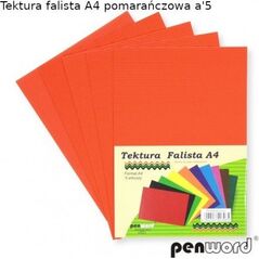 Penword Tektura falista PENWORD A4 5ark. - pomarańczowa Penword TARGI