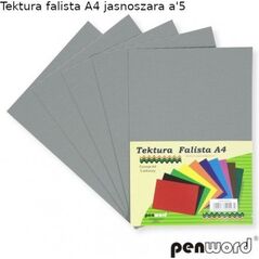 Penword Tektura falista PENWORD A4 5ark. - jasnoszara Penword TARGI