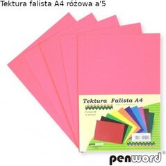 Penword Tektura falista PENWORD A4 5ark. - różowa Penword TARGI