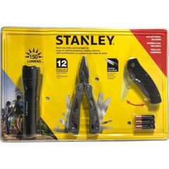 Stanley MULTI-TOOL 12w1+nóż składany+latarka 150lm