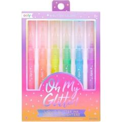 Ooly Flamastry z brokatem Oh My Glitter 6 kolorów