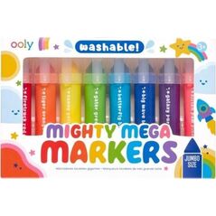 Ooly Flamastry zmywalne Mighty Mega 8 kolorów
