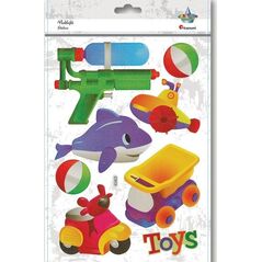 Titanum Naklejki wypukłe miękkie toys mix 8szt