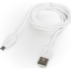 Kabel USB Platinet USB-A - microUSB 1 m Biały (PUC1MBW)