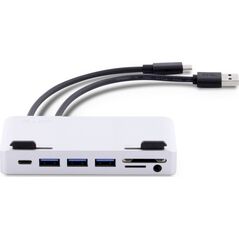 HUB USB LMP 1x SD 1x USB-C 1x microSD  + 3x USB-A 3.0 (LMP-USBC-ATT-HUB-SL)