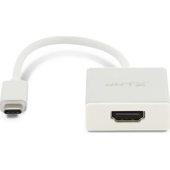 Adapter USB LMP 15987 USB-C - HDMI Srebrny  (LMP-USBC-HDMI-S)