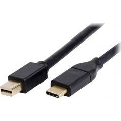 Kabel USB LMP USB-C - mini DisplayPort 1.8 m Czarny (LMP-USBC-M-DPC-B)