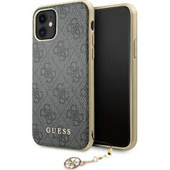 Guess Etui Guess GUHCN61GF4GGR Apple iPhone 11 grey/szary hard case 4G Charms Collection