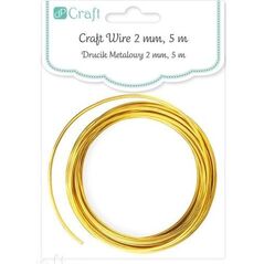 DP Craft Drucik metalowy DPCRAFT 2mm 5m - złoty Dalprint