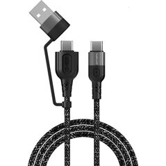 Kabel USB 4smarts USB-C - 1.5 m Czarny (4S468626)