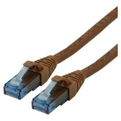 Roline ROLINE UTP Patchcord Cat.6a Component Level, LSOH, brązowy, 10 m