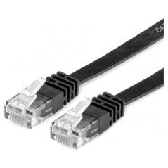 Value VALUE PatchCord Kat.6 UTP płaski czarny 1.5m