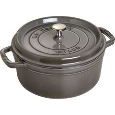 STAUB Garnek żeliwny okrągły 40500-246-0 3 8 l grafitowy