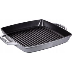 Patelnia STAUB Staub grill pan induction squared 33cm Graphite Grey