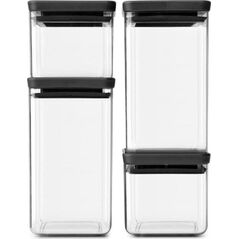 Brabantia 4x1 Brabantia TASTY+ Square Canister dark grey