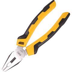 Deli Tools Szczypce uniwersalne kombinerki 8" żółte