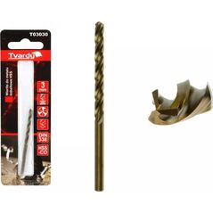 Wiertło Geko WIERTŁO DO METALU KOBALTOWE HSS M35 3 MM (1/80/640) T03030 GEKO