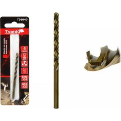 Wiertło Geko WIERTŁO DO METALU KOBALTOWE HSS M35 4 MM (1/80/640) T03040 GEKO