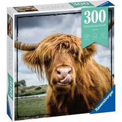 Ravensburger Puzle 300 elementów Momenty, Szkocka krowa