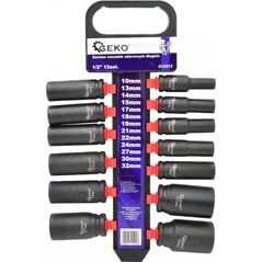 Geko ZESTAW NASADEK UDAROWYCH DŁUGICH 1/2" 13SZT.(5) G10512 GEKO