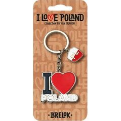 Breloczek Pan Dragon Brelok I love Poland Polska ILP-BRE-B-PL-08