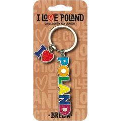 Breloczek Pan Dragon Brelok I love Poland Polska ILP-BRE-B-PL-09