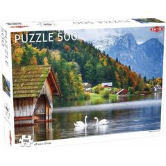 Tactic Puzzle 500 Landscape: Swans on a Lake