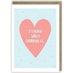 Cardie Kartka okolicznościowa, eko koperta Dziękuję K004