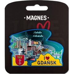 Pan Dragon Magnes I love Poland Gdańsk ILP-MAG-A-GD-35