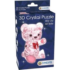 Hcm HCM Crystal Puzzle - Bear Lily pink - 59192