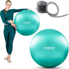 Neo-Sport Piłka do ćwiczeń 65 cm NS-951 turkusowa