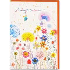 Trend Karnet B6 Imieniny, kwiaty silver TS82
