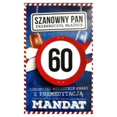 Yeku Karnet Urodziny 60 męskie JCX - 015
