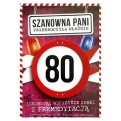 Yeku Karnet Urodziny 80 damskie JCX - 020