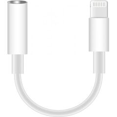 Adapter USB Platinet Lightning - Jack 3.5mm + Lightning Biały  (PMMA9825)