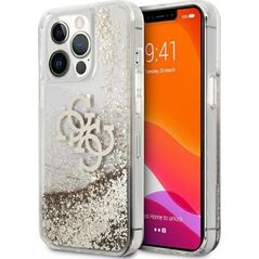 Guess Etui Guess GUHCP13XLG4GGO Apple iPhone 13 Pro Max złoty/gold hardcase 4G Big Liquid Glitter