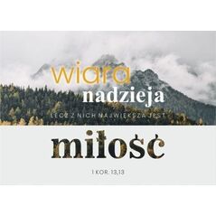 Koinonia Kartka - Wiara, nadzieja, miłość - góry