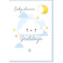 KUKARTKA Karnet B6 DK-835 Baby shower (niebieski)