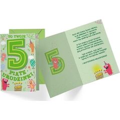 KUKARTKA Karnet B6 PR-288 Urodziny 5